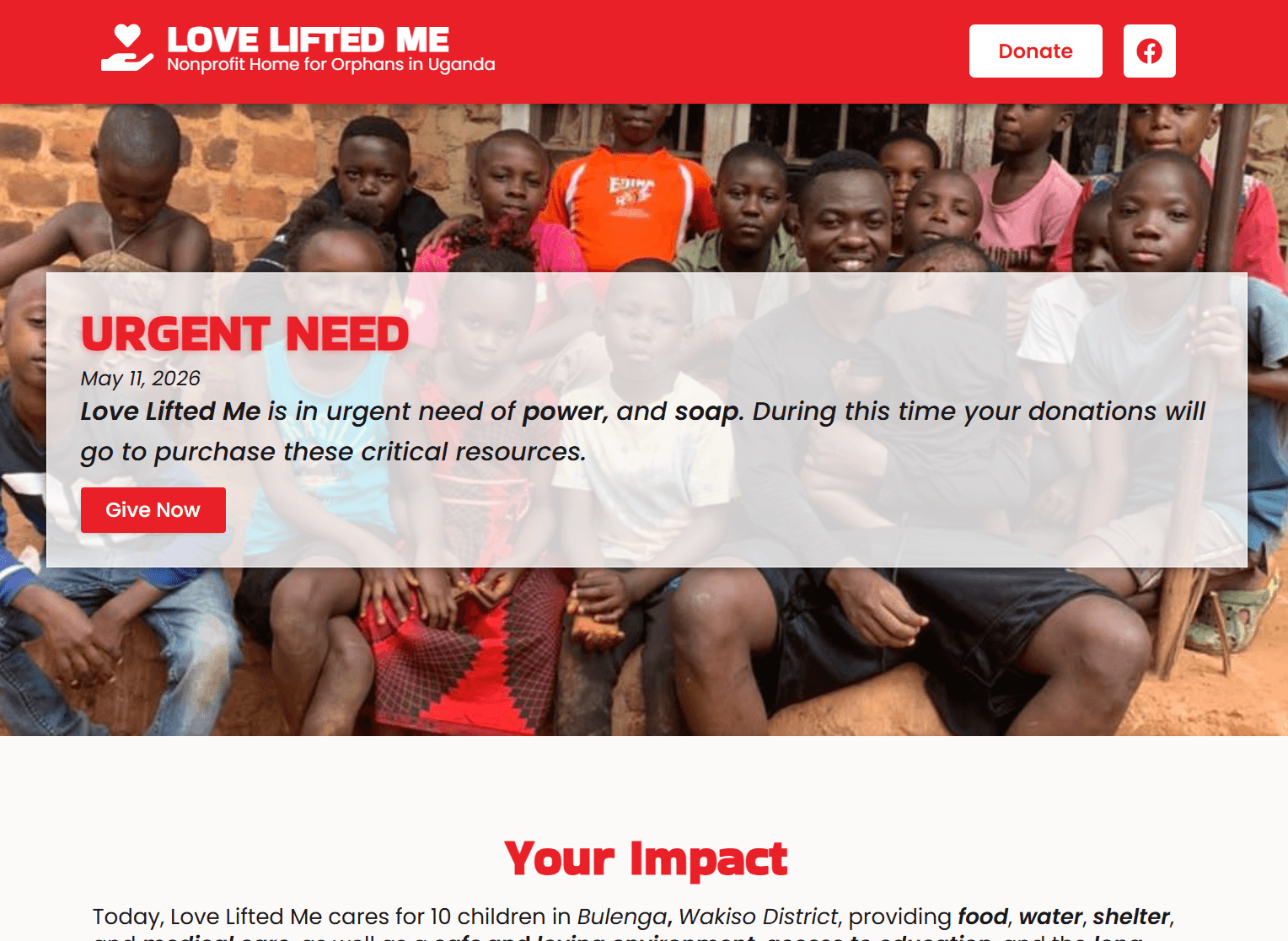 Love Lifted Me website by My-Merch